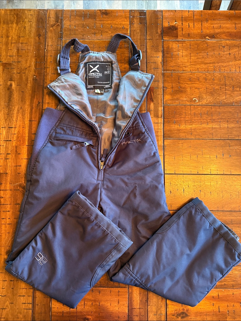 Arc'teryx Navy Youth Ski Bib Pants XS (6/7)- Alpine, Winter, Weatherproof